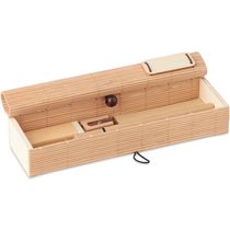 Set de escritorio en bambu personalizado